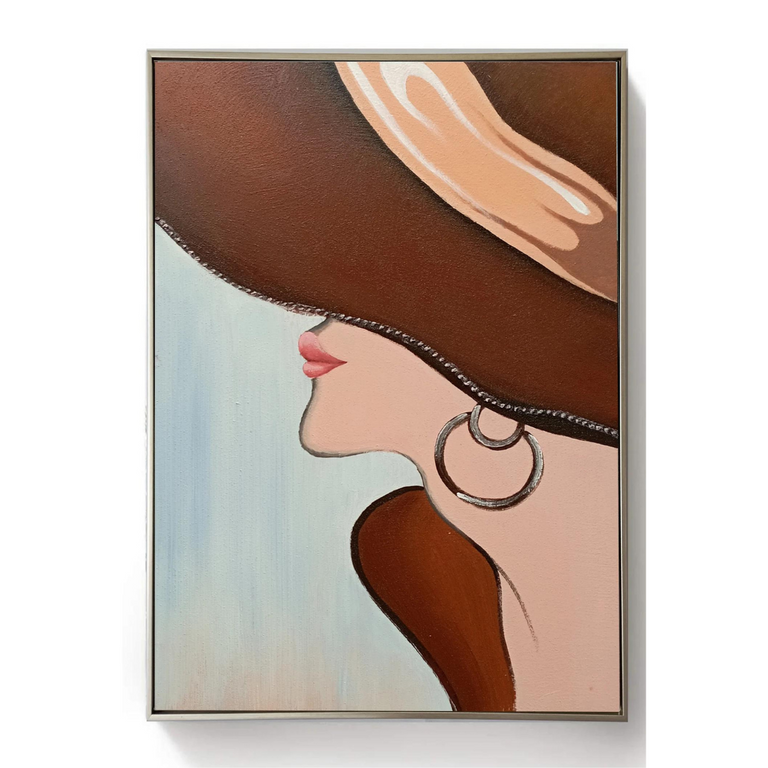 Funky Hat Brown Wall Art