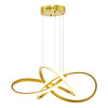 Fusion Pendant Satin Gold LED picture on the white background