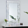 Rectangular silver mirror for the living room - GD008 Large Silver Mirror.

