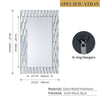 Stylish hallway mirror for modern interiors - GD008 Large Silver Mirror.
