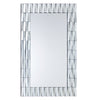 Elegant large mirror with silver accents - GD008 Large Silver Mirror.
