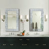 Full-length silver mirror with 3D design - GD008 Large Silver Mirror.
