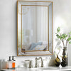 Stylish GD009 living room mirror with gold accents
