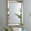 Long mirror GD009 with decorative gold-beaded border

