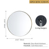 GD010 round mirror in classic 60x60 cm design
