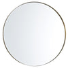 Elegant GD010 round mirror with a gold frame
