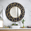 Sophisticated GD011 Round Framed Mirror for living rooms.
