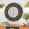 Stylish GD011 Round Framed Mirror for bedrooms.
