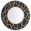 Elegant GD011 Round Framed Mirror for hallway decor.

