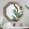 Beveled hexagonal mirror, GD012 Hexagonal Golden Mirror
