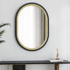 Sleek GD013 Oval Mirror for modern bedroom decor
