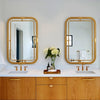 Elegant golden mirror GD014 for bedroom accents
