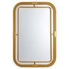 Large rectangle mirror GD014 with gold frame
