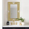 Lively Golden Mirror for Bedroom Decor
