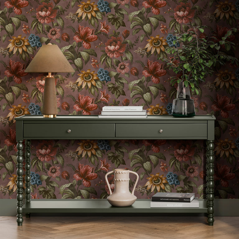 Superfresco Easy Gardenia Wallpaper Thistle - Modern Floral Wall Covering