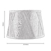 Elegant lighting accent with gathered linen shade

