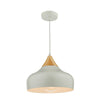 Gaucho Pendant Grey and Natural Wood picture on the white background