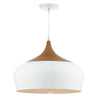 Gaucho 1 Light Pendant White Large picture on the white background