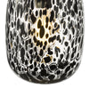 Gethin Pendant Matt Black/Confetti Glass close view picture of the sade design