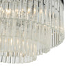 Giovana 5 Light Pendant Polished Chrome close view picture of the shade