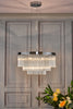 Giovana 5 Light Pendant Polished Chrome perfect for high ceiling rooms