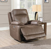 Glenwood Electric Recliner Armchair Chestnut life style photo from the left 