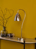 Glynis Table Lamp Polished Nickel/Smoked Ribbed Glass perfect for any space