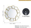 Chic Gold Mirror Perfect for Any Living Room Decor
