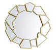 Elegant Gold Round Mirror Enhancing Your Living Room
