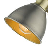 Luxurious antique brass lighting – Governor Single Wall Spotlight detail

