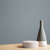 Premium-quality wall paint in a crisp blue-grey tone

