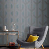 Elegant geometric wallpaper by Graham & Brown for a chic home.
