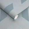 Graham & Brown wallcoverings featuring a sleek geometric pattern.
