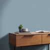 Premium interior painting solution with a rich blue pigment blend.
