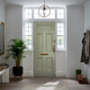 Soft sage green wall paint for a calming space

