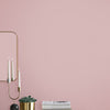 Home decor wall paint in warm, airy pink
