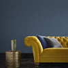 Create a stylish living room with Brooklyn Blue wall paint for your interior painting project.
