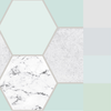 Stylish Graham & Brown wallcoverings in a mint design
