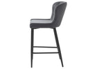 Granby Counter Stool Granite Velvet photo from the side