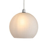 Decorative lamp shades featuring Granby Open Ball Glass

