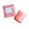 Invigorating candle with citrusy scents.