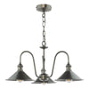 Hadano 3 Light Pendant Antique Chrome and Antique Pewter picture of the pendant design