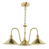 Hadano 3 Light Pendant Natural Brass and Aged Brass picture on the white background