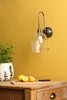 Hadano Wall Light Antique Chrome and Glass great for a classic interiors
 