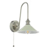 Hadano Wall Light Antique Chrome and Matt Taupe picture on the white background