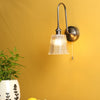 Hadano Wall Light Antique Chrome and Ribbed Glass life style picture