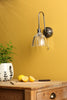 Hadano Wall Light Antique Chrome and Glass perfect for classic interiors
 