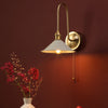 Hadano Wall Light Natural Brass and Matt Taupe life style picture