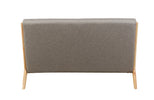 Hadley 2 Seater Sofa Linen Stone reverse view picture