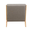 Hadley Accent Chair Linen Stone reverse view picture
